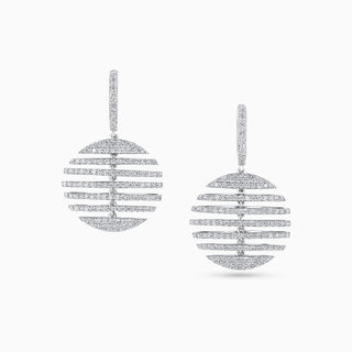 Cosmic Polaris Earrings, 18K White Gold and Diamonds