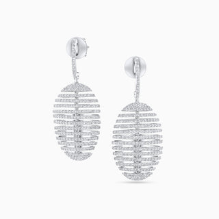 Cosmic Polaris II Earrings, 18K White Gold and Diamonds