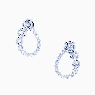 Cosmic Orion Earrings, 18K White Gold and Diamonds